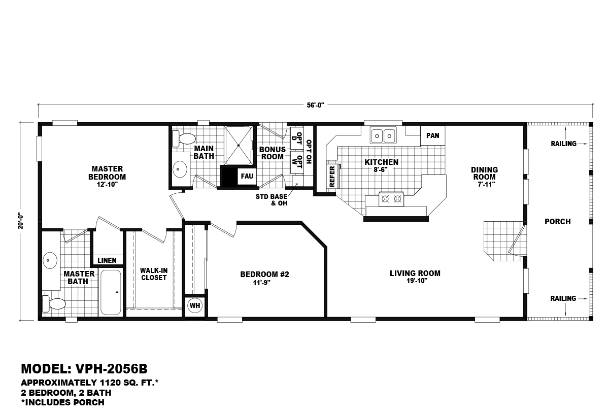 Value Porch VPH2056B by Durango Homes by Cavco